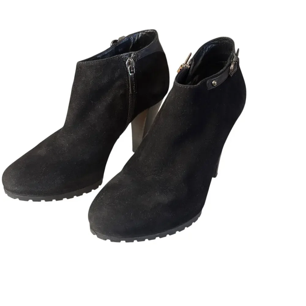 Aquatalia Suede & Leathe Ankle Booties Size 5.5